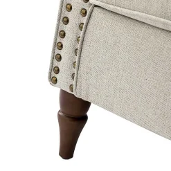 Light Gray Miriam Nailhead Trim Armchair