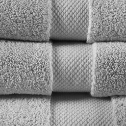 Light Gray 6-pc. Cotton Bath Towel Set