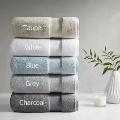 Light Gray 6-pc. Cotton Bath Towel Set