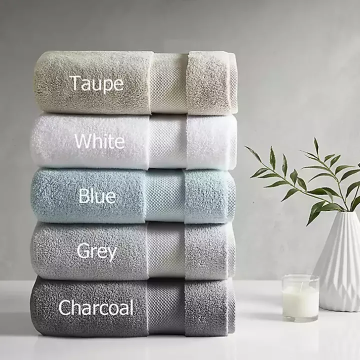 Light Gray 6-pc. Cotton Bath Towel Set
