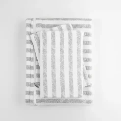 Light Gray Stripes 3-pc. Twin Duvet Cover Set