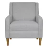 Light Gray Upholstered Juno Accent Chair