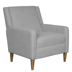 Light Gray Upholstered Juno Accent Chair
