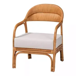 Light Honey Rattan Marisa Accent Chair