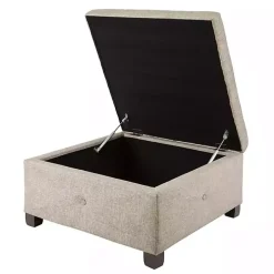 Lila Tufted Sand Storage Ottoman