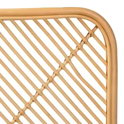 Linear Rattan Wall Mounted Queen Headboard