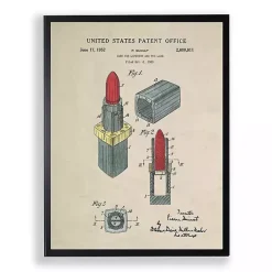Lipstick Patent Framed Art Print