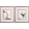 Marble Lines Framed Art Prints, Set of 2