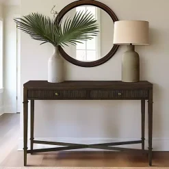 Martha Stewart Brown Console Table