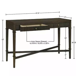 Martha Stewart Brown Console Table