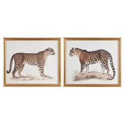 Martha Stewart Cheetahs Framed Wall Art, Set of 2