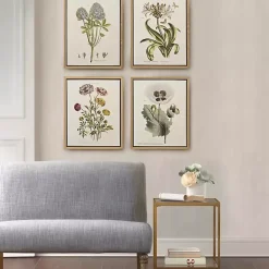 Martha Stewart Herb and Floral Framed Print Set