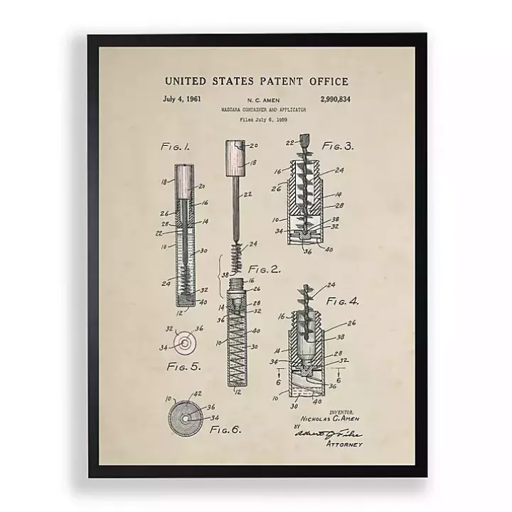 Mascara Patent Framed Art Print