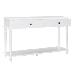McGhie White 2-Drawer Console Table