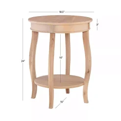 Merryweather Natural Wood Accent Table