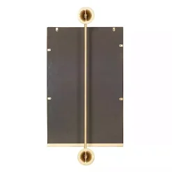 Metallic Gold Metal Frame Wall Mirror
