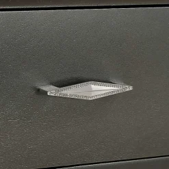 Metallic Gray Wood Jovan Nightstand