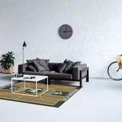 Michigan State Courtside Area Rug, 4x6