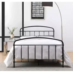 Midnight Vintage Arch Full Bed Frame