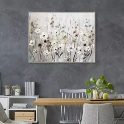 Misty Meadow Framed Canvas Art Print