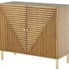 Modern Wood Geometric Cabinet