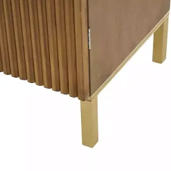 Modern Wood Geometric Cabinet