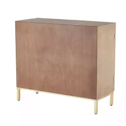 Modern Wood Geometric Cabinet