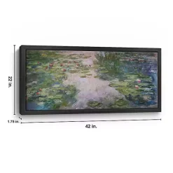 Monet Water Lilies Framed Canvas Art Print