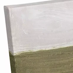 Moody Green Shapes II Canvas Art Print