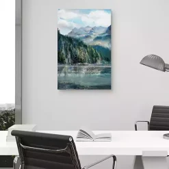 Mountain Lakes II Canvas Art Print