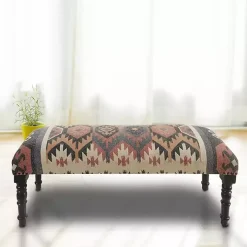 Multicolor Southwestern Geometric Bench