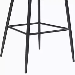 Mushroom Upholstered Charli Bar Stools, Set of 2