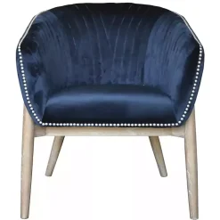 Nadia Navy Velvet Club Chair
