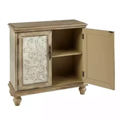 Natural and Cream Two-Tone Whitt Cabinet