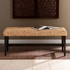 Natural Blanchard Water Hyacinth Bench