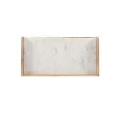 Natural Marble Rattan Front Bar Cabinet