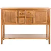 Natural Oak 4-Drawer Charlotte Sideboard