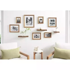 Natural 10-pc. Gallery Wall Frame and Shelf Set