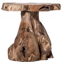 Natural Preserved Teak Wood Root Accent Table