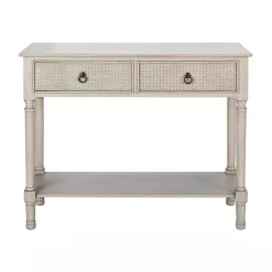 Natural Textured 2-Drawer Console Table