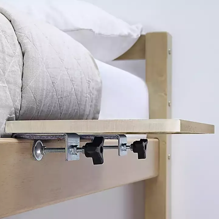 Natural Wood Bedside Shelf