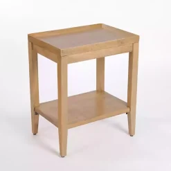 Natural Wood Hughes Side Table