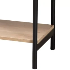 Natural Woven Rattan 2-Drawer Console Table