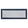 Navy Blue Border Cotton Bath Runner