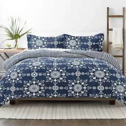 Navy Daisy Medallion Twin 3-pc. Comforter Set