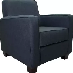 Navy Johnston Upholstered Accent Chair