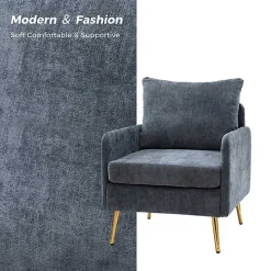 Navy Penny Upholstered Accent Chair