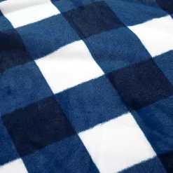 Navy Plaid Faux Fur 3-pc. King Comforter Set