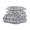 Navy Plaid Polka Dot 2-pc. Twin Duvet Cover Set
