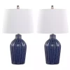 Navy Rockwell Table Lamps, Set of 2